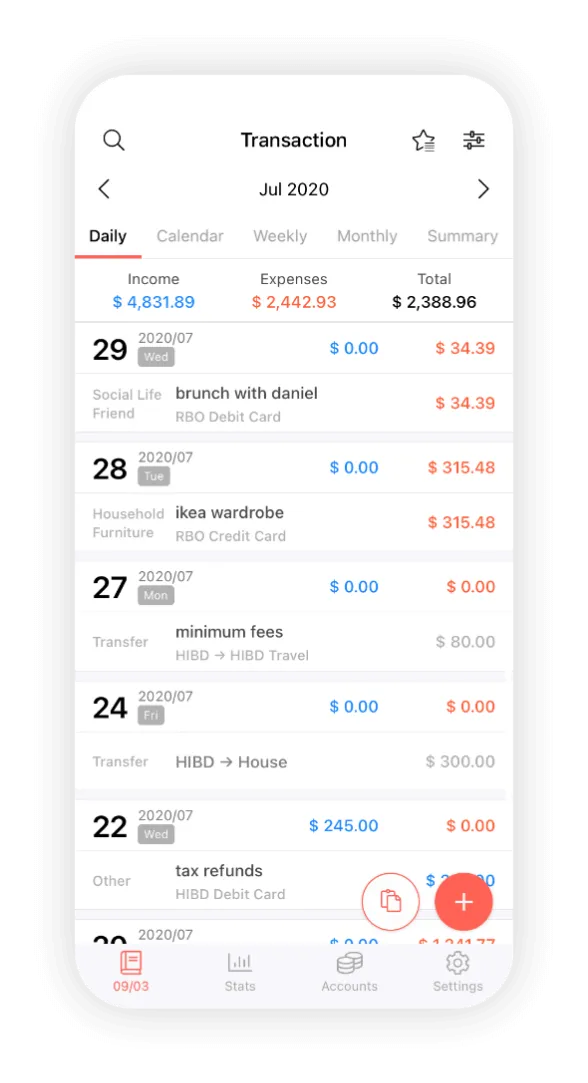 Übersichtsseite hell